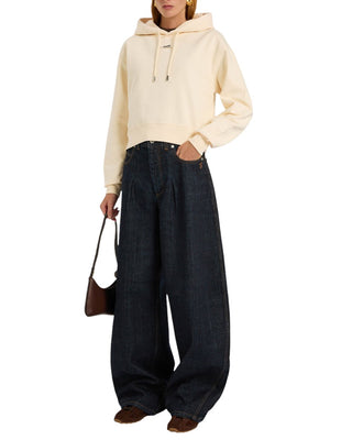 Jacquemus Gros Grain Hoodie Ivory