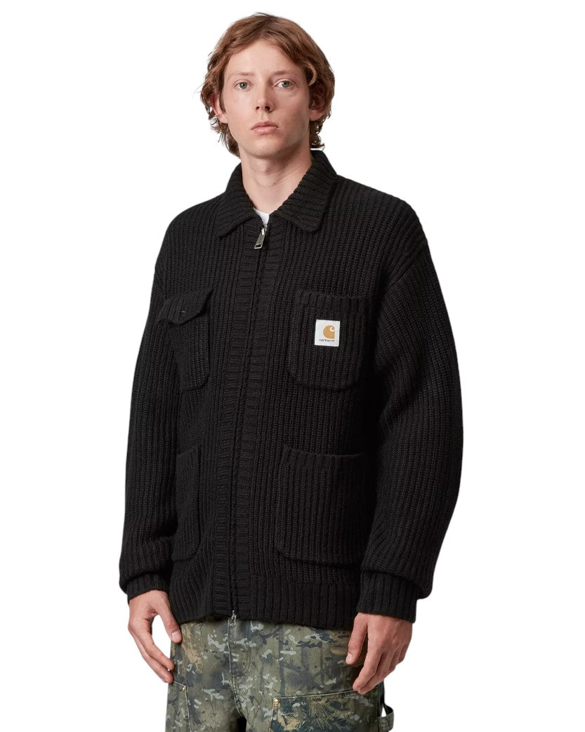 Carhartt WIP Chore Knit Jacket Cardigan Black