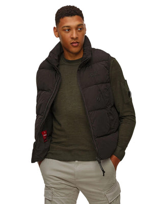 C.P. Company Full Zip Down Vest Black
