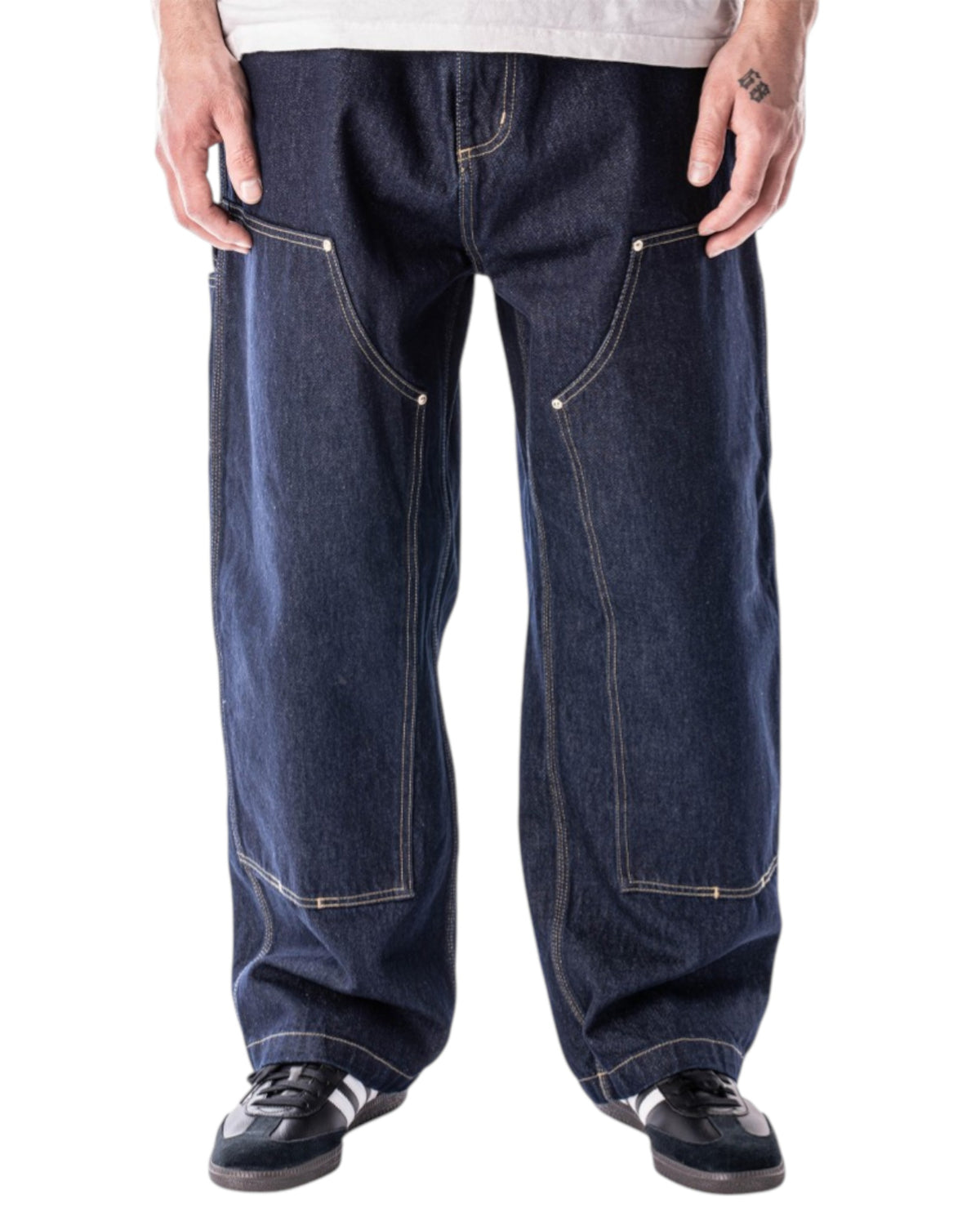 Carhartt WIP Nash DK Pant Rinsed Blue