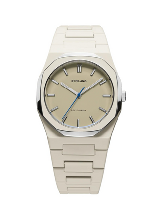 D1 Milano Polycarbon Bracelet 37 mm Grey Mesh PCBU16