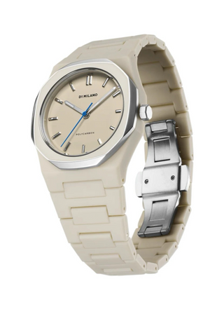 D1 Milano Polycarbon Bracelet 37 mm Grey Mesh PCBU16