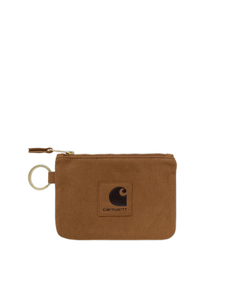 Carhartt WIP Suede Zip Wallet Brown