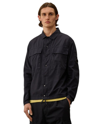 C.P. Company Cotton Rip Stop Overshirt Eclipse Blue 18CMOS237A005691G